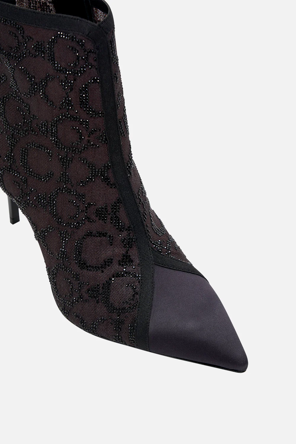 NATALIE HEEL MESH BOOT SOLID BLACK - Image 2