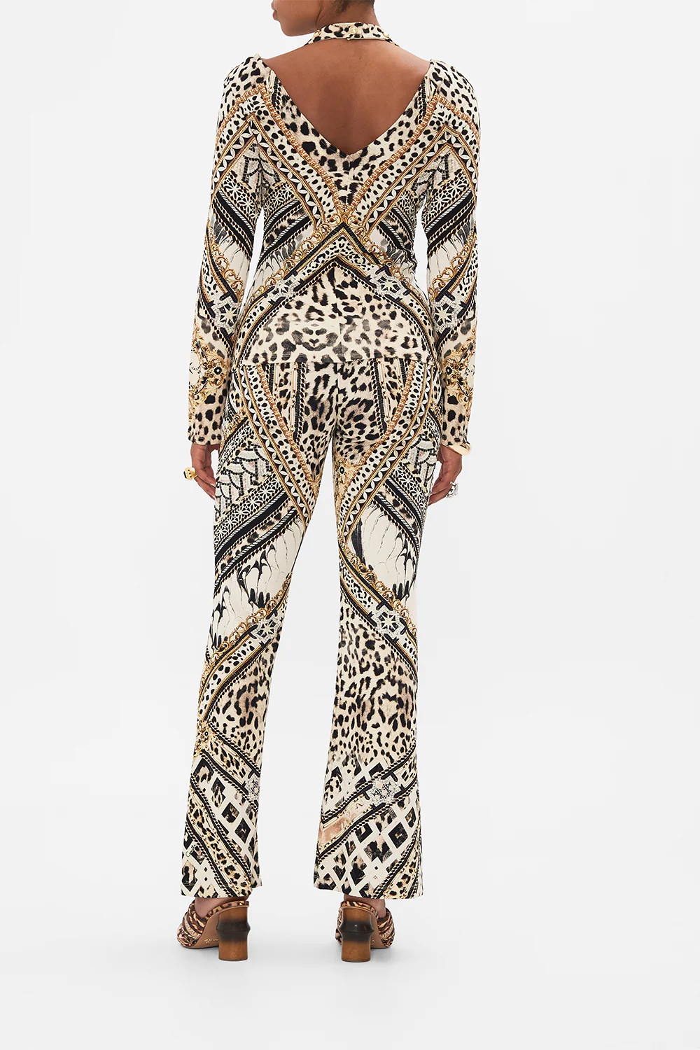 CUT OUT SHOULDER KNIT TOP MOSAIC MUSE - Image 2