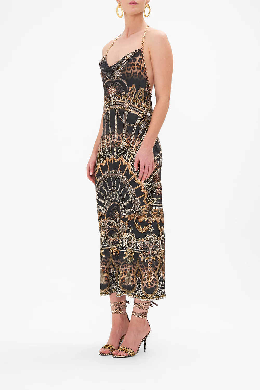 BIAS HALTER DRESS MASKED AT MOONLIGHT - Image 4