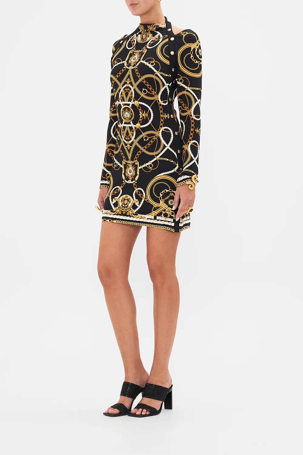 SHORT CUT OUT SHOULDER JERSEY DRESS COAST TO COAST - Image 4