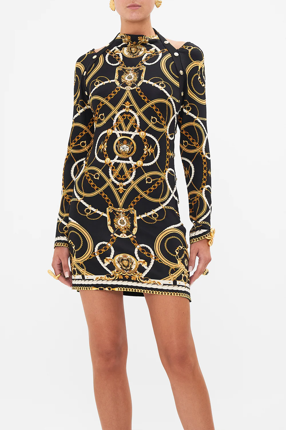 SHORT CUT OUT SHOULDER JERSEY DRESS COAST TO COAST - Image 5