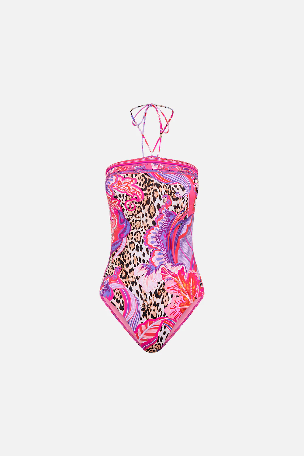 BANDEAU ONE PIECE WITH HALTER TIE VIOLA VINTAGE - Image 3