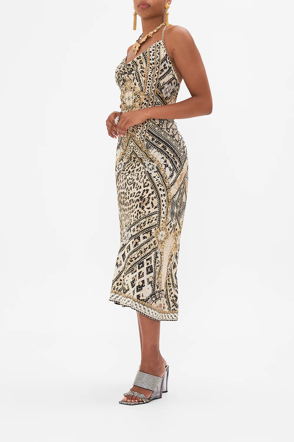 BIAS HALTER DRESS MOSAIC MUSE - Image 4