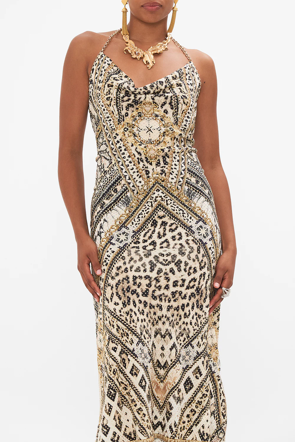 BIAS HALTER DRESS MOSAIC MUSE - Image 5