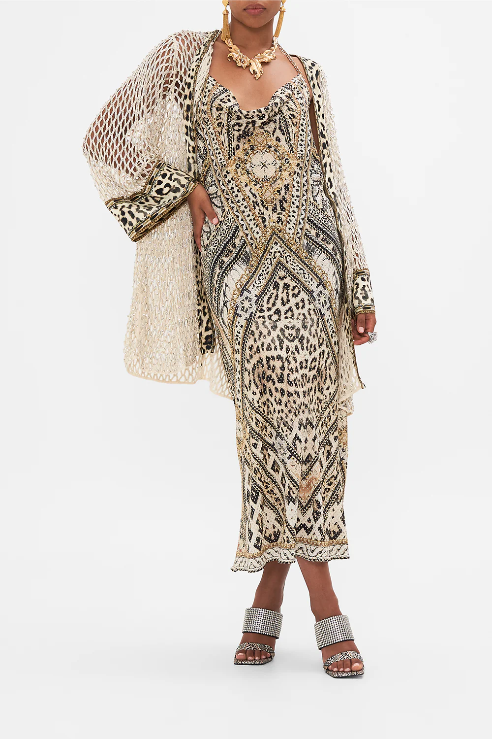 BIAS HALTER DRESS MOSAIC MUSE - Image 8