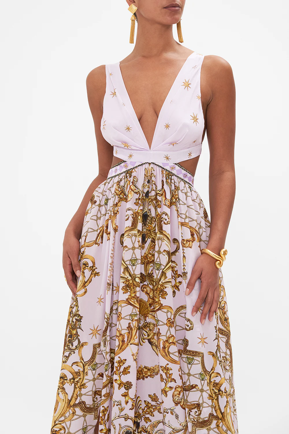 CUT OUT BACK DRESS LAVENDER EVER AFTER - Image 5