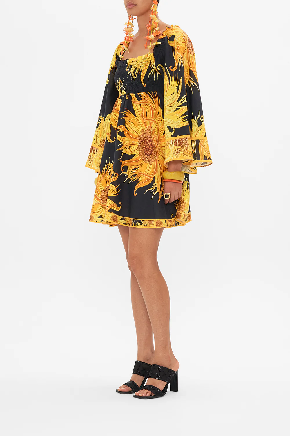 SMOCKED BODICE SHORT DRESS MAKE ME YOUR MASTERPIECE - Image 4