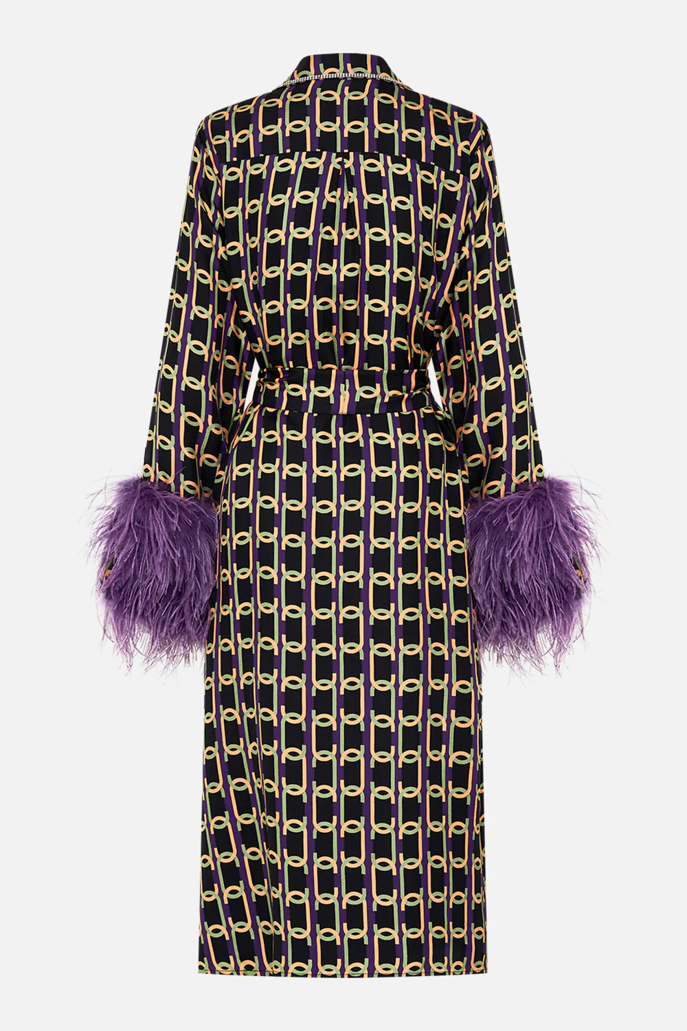SPLIT CUFF SOFT COAT WITH FEATHERS FILM DIVA - Image 8
