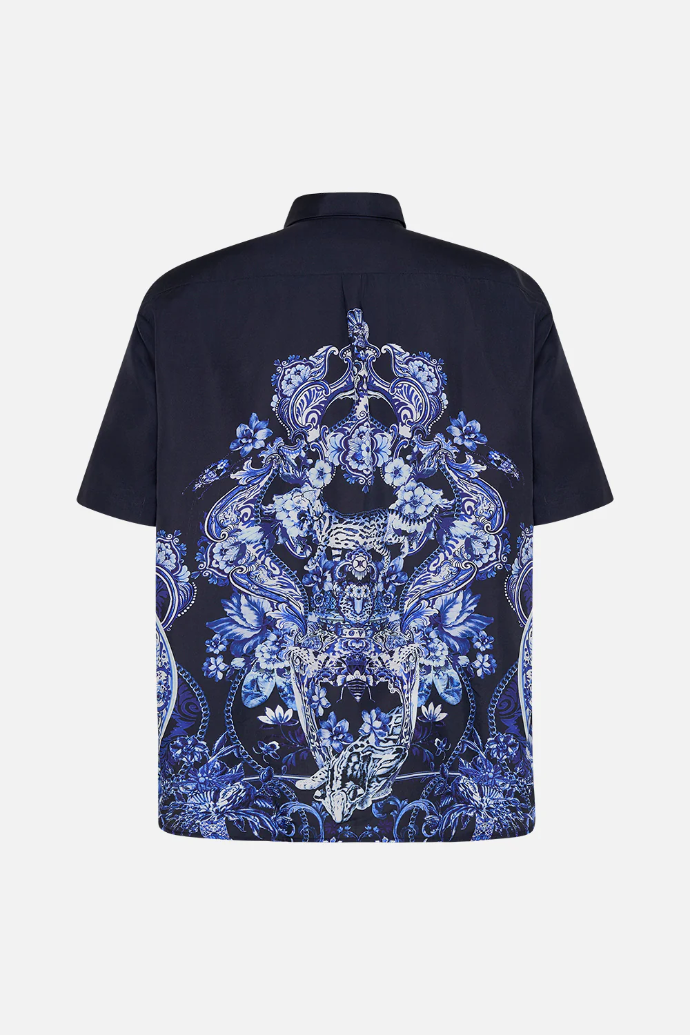 OVERSIZED BUTTON THROUGH SS SHIRT DELFT DYNASTY - Image 7