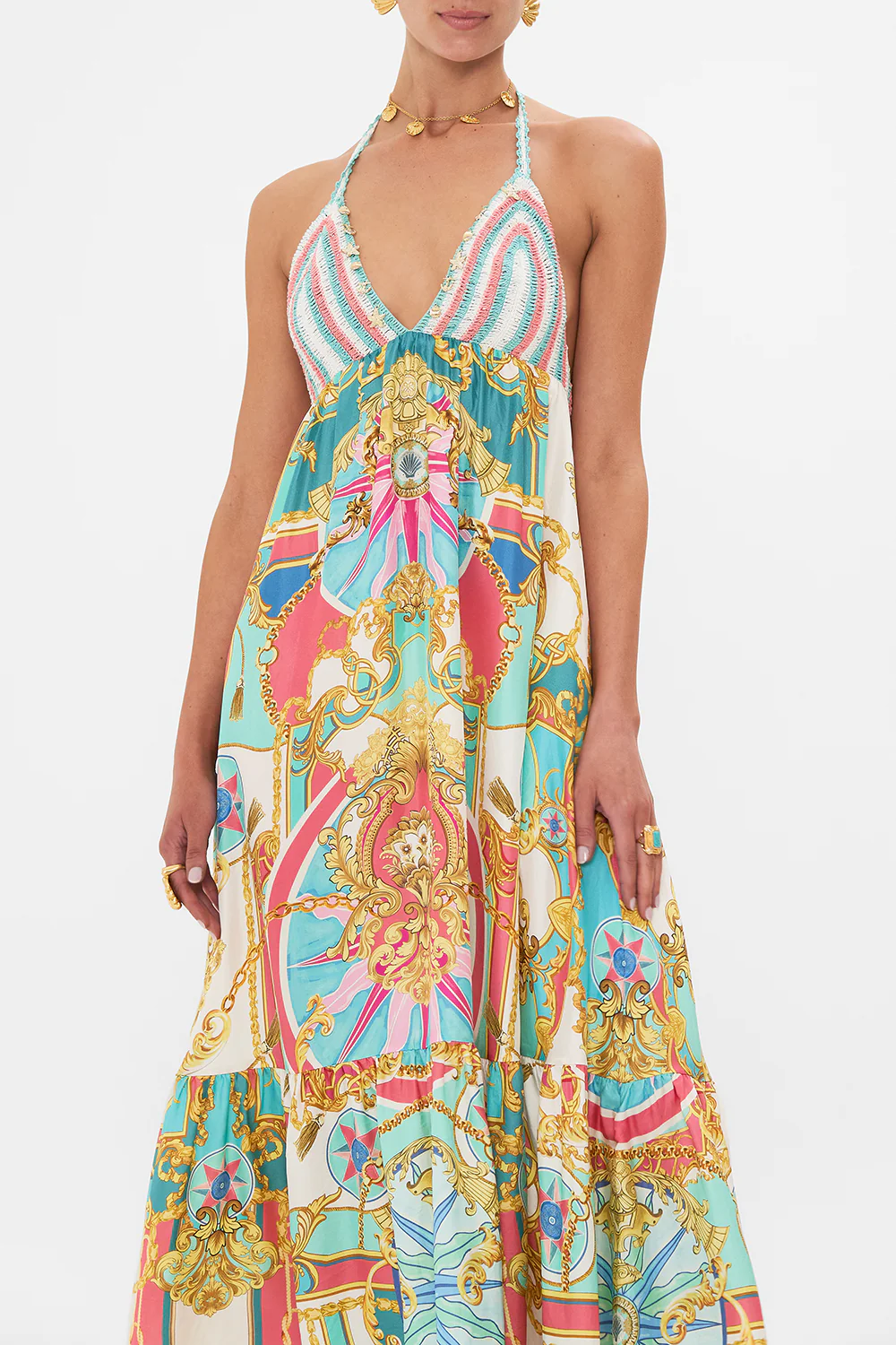 LONG DRESS WITH CROCHET BRA SAIL AWAY WITH ME - Image 5