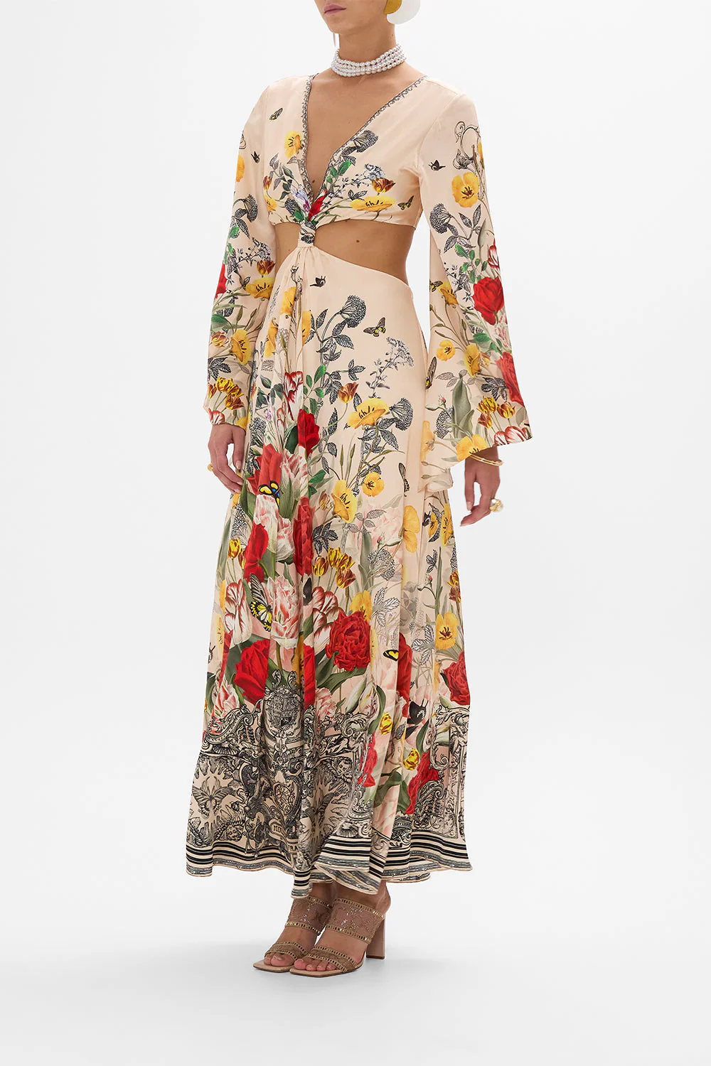 CUT OUT DRESS WITH KNOT FRONT ETCHED INTO ETERNITY - Image 4