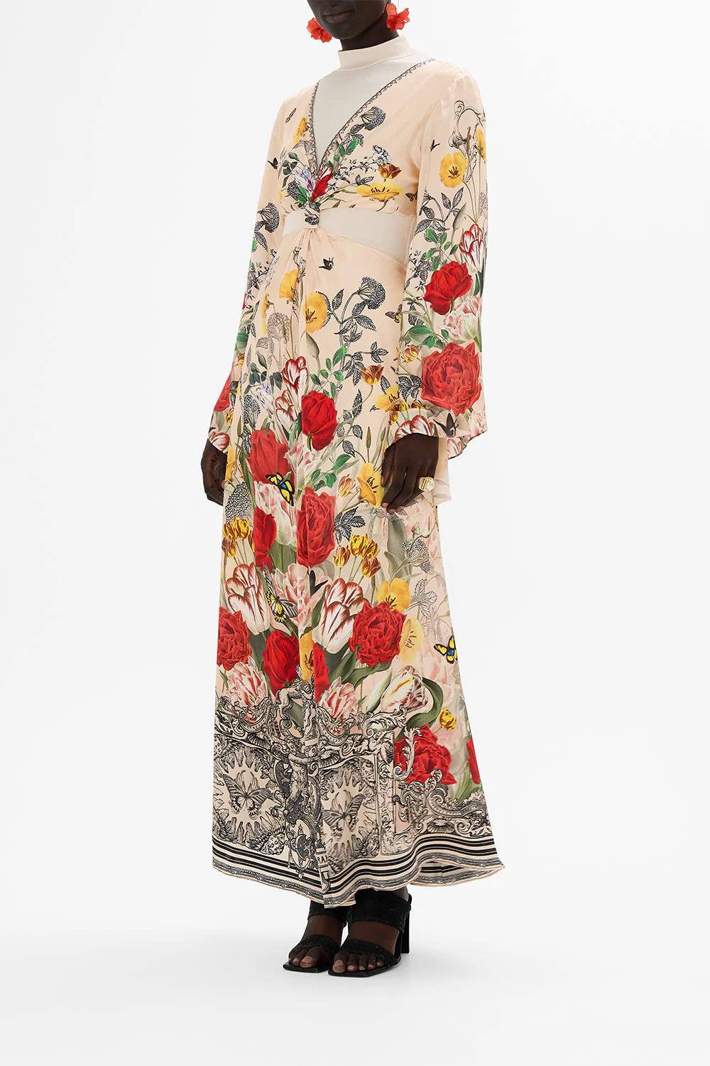 CUT OUT DRESS WITH KNOT FRONT ETCHED INTO ETERNITY - Image 9