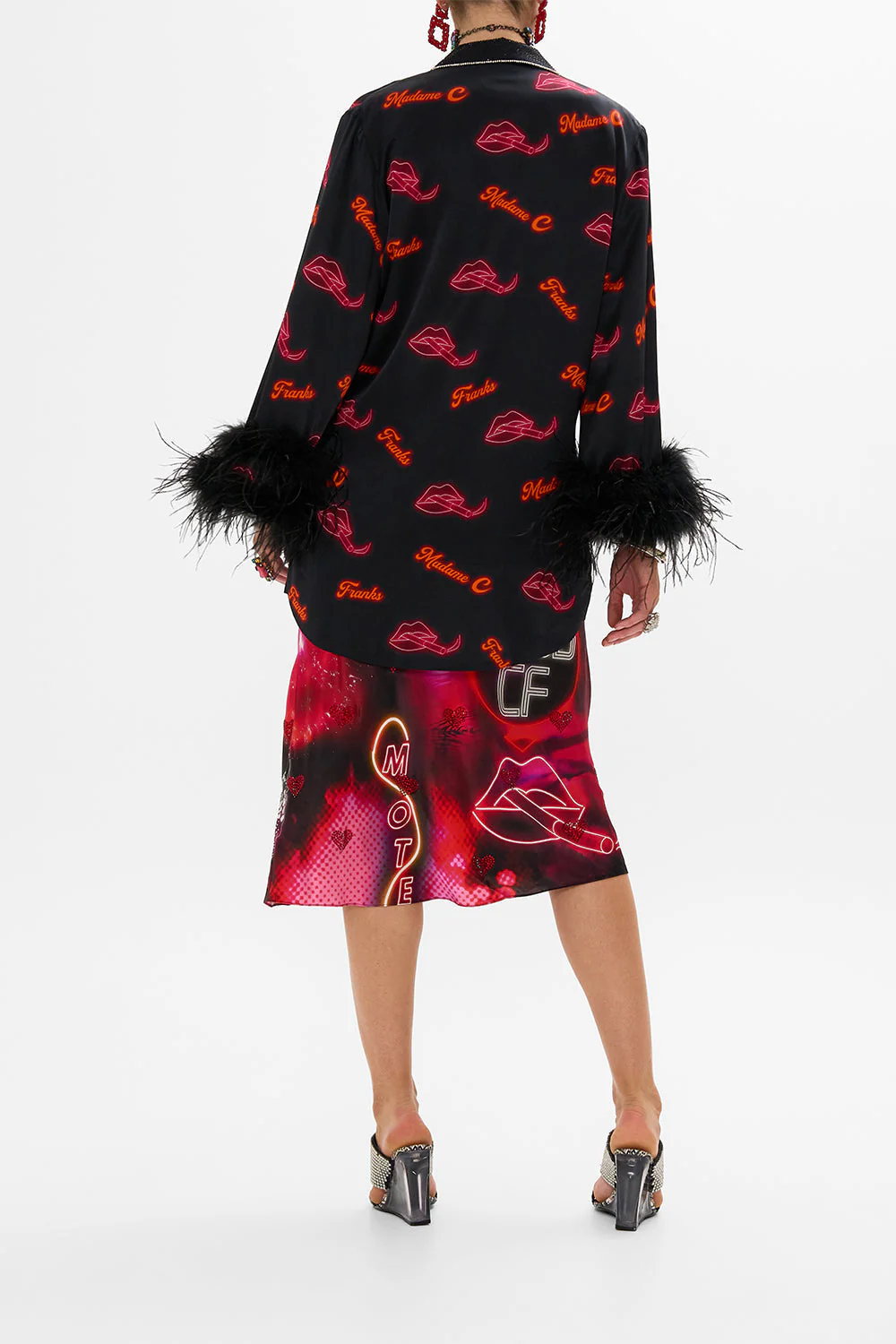 FLARED SLEEVE DOUBLE BREASTED JACKET ELECTRIC LOVELAND - Image 2
