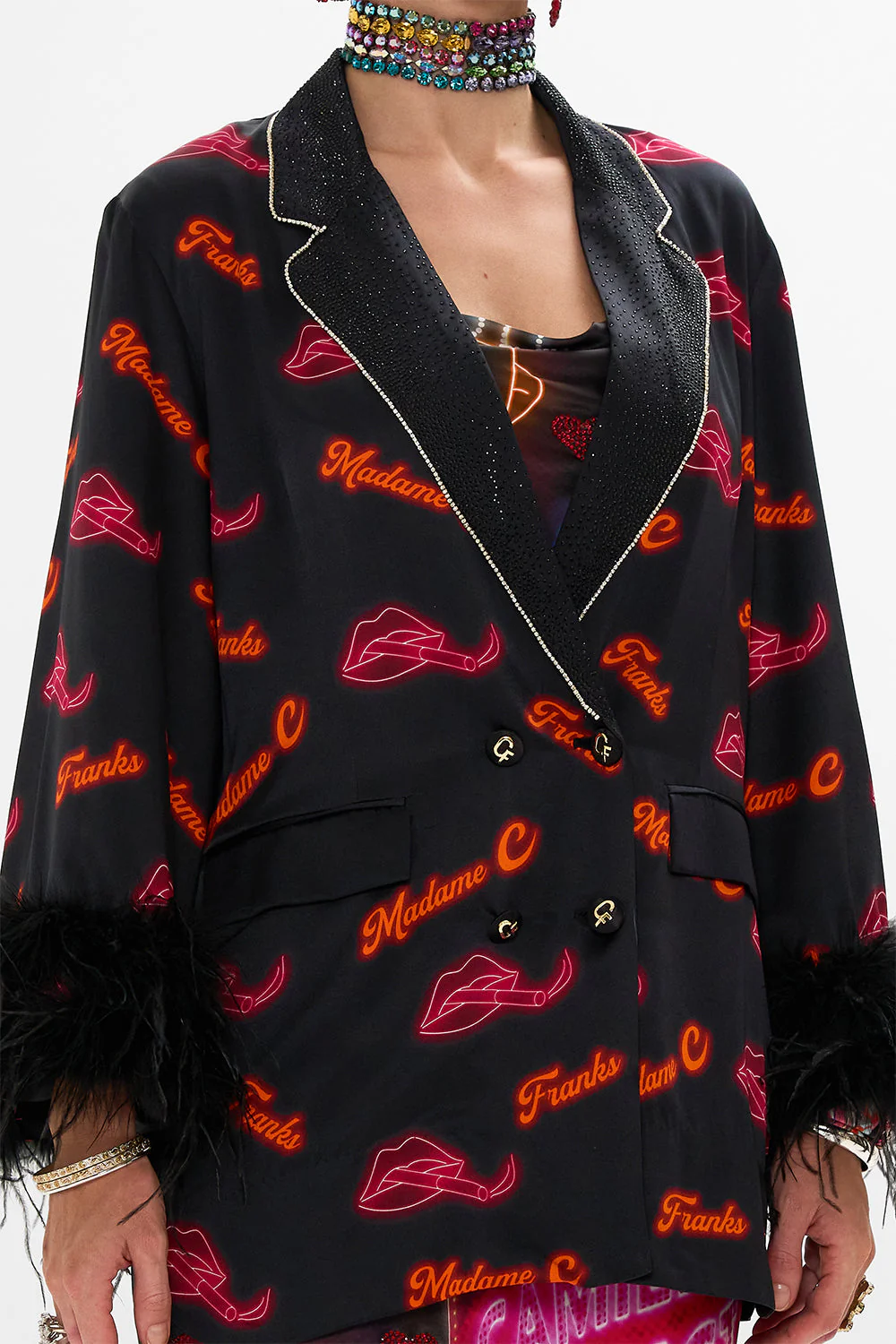 FLARED SLEEVE DOUBLE BREASTED JACKET ELECTRIC LOVELAND - Image 6
