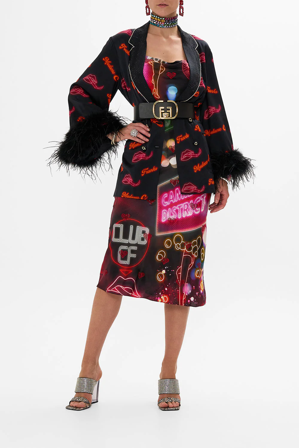 FLARED SLEEVE DOUBLE BREASTED JACKET ELECTRIC LOVELAND - Image 7