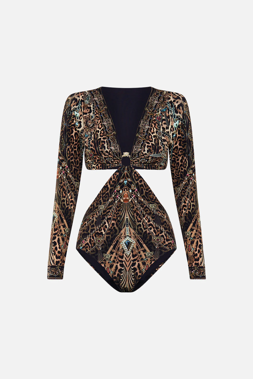 CUT OUT BODYSUIT WITH TRIM AMSTERGLAM - Image 3
