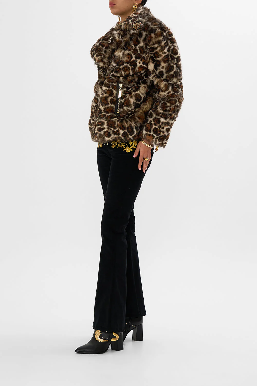 OVERSIZED FUR BIKER JACKET BORN IN BRUGES - Image 4
