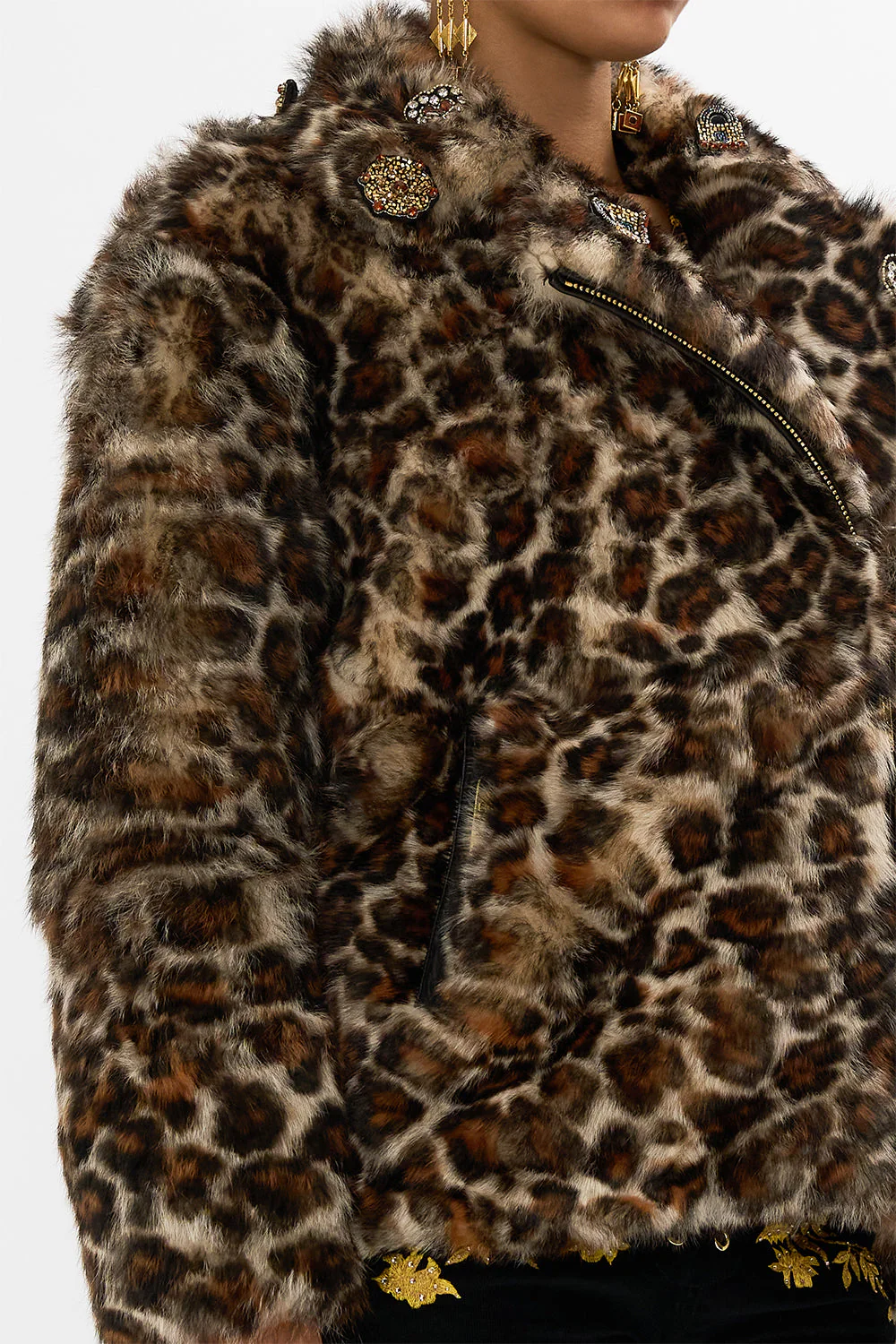 OVERSIZED FUR BIKER JACKET BORN IN BRUGES - Image 6
