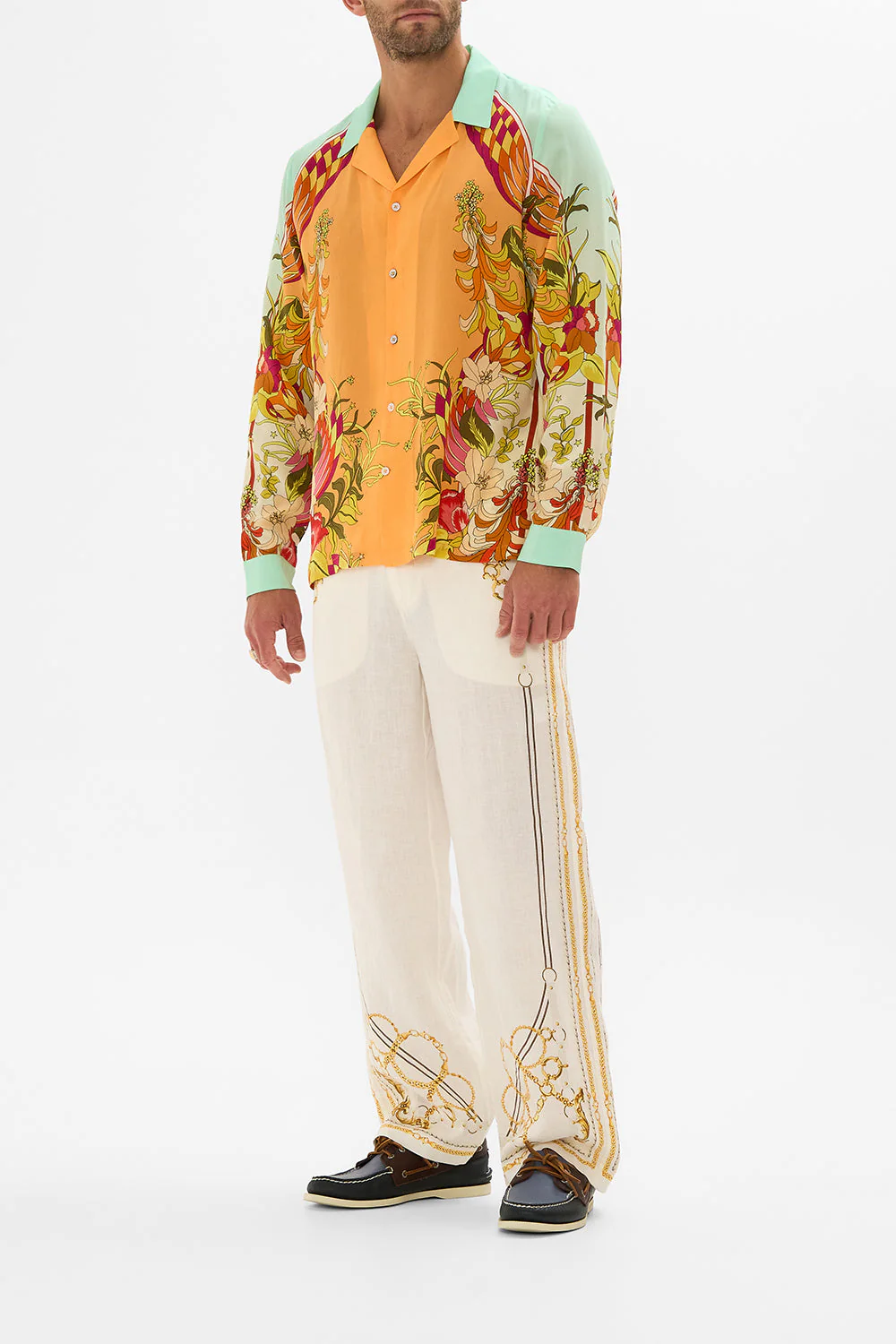 LONG SLEEVE CAMP COLLARED SHIRT THE FLOWER CHILD SOCIETY - Image 4