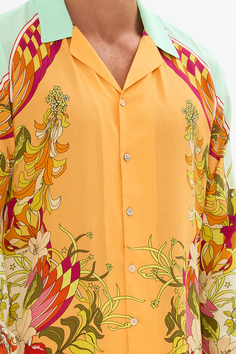 LONG SLEEVE CAMP COLLARED SHIRT THE FLOWER CHILD SOCIETY - Image 6
