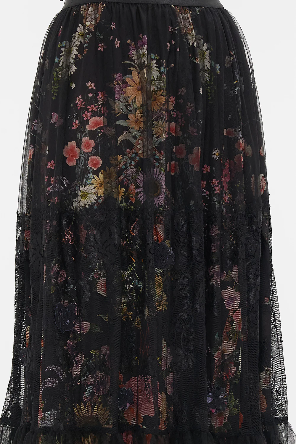 WAISTBAND RUFFLE HEM SKIRT LETTERS FROM A VINEYARD - Image 6