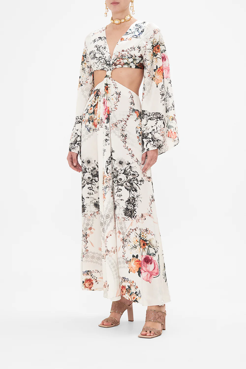 CUT OUT DRESS WITH KNOT FRONT DE HAAR MEMOIRS - Image 4