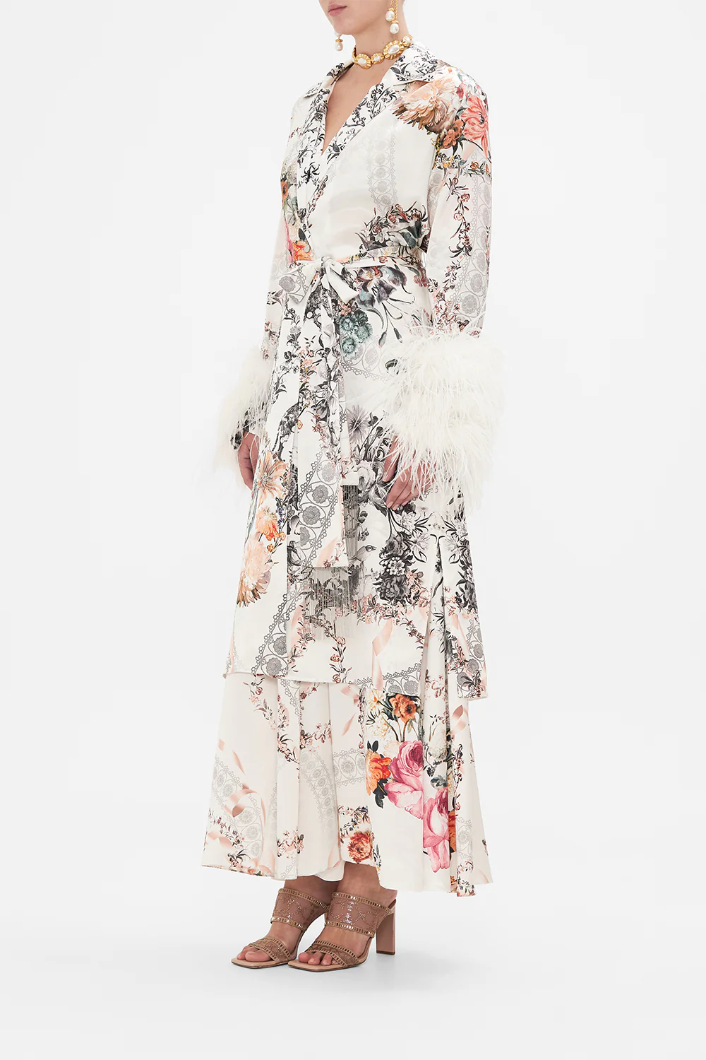 SPLIT CUFF SOFT COAT WITH FEATHERS DE HAAR MEMOIRS - Image 4