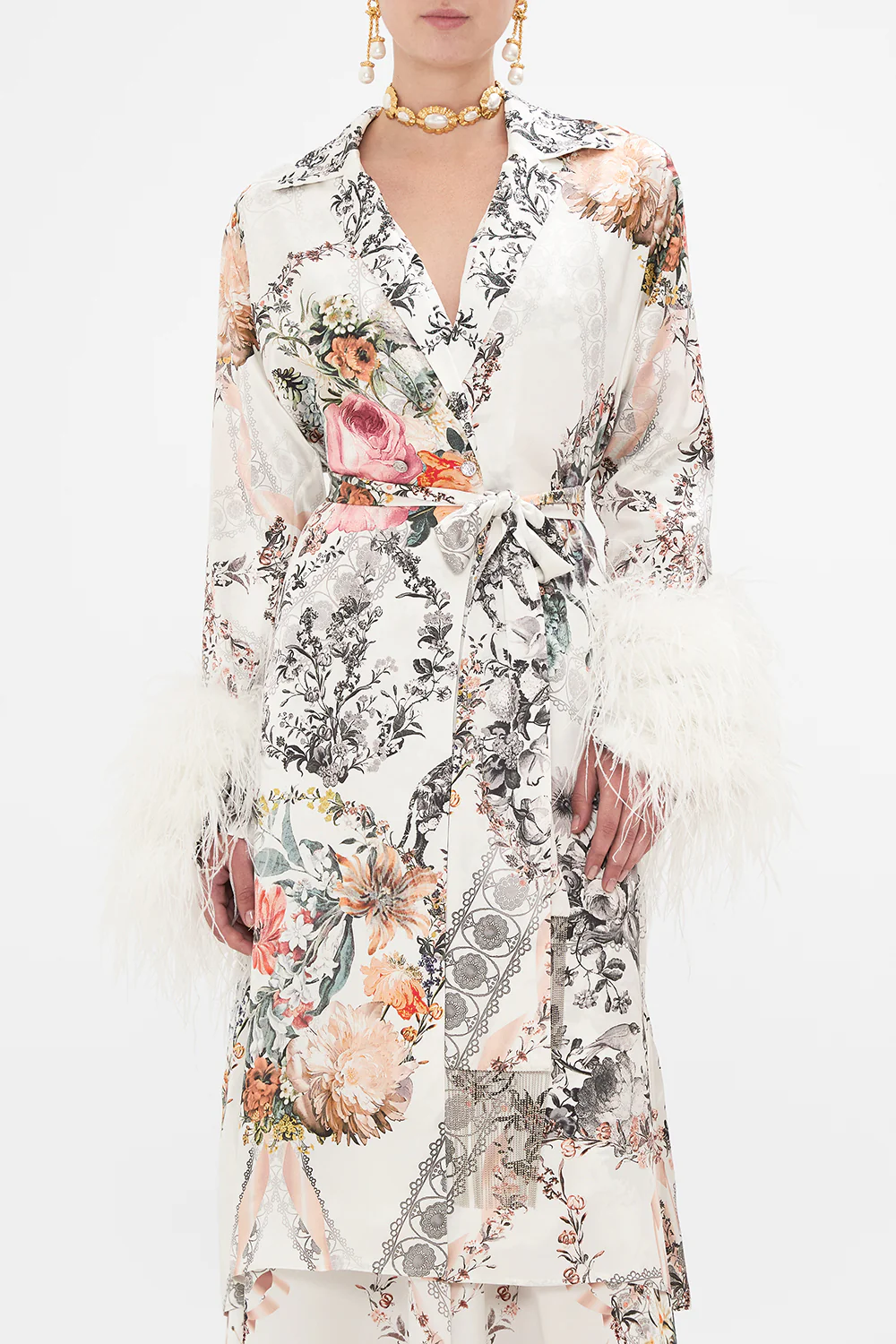 SPLIT CUFF SOFT COAT WITH FEATHERS DE HAAR MEMOIRS - Image 5
