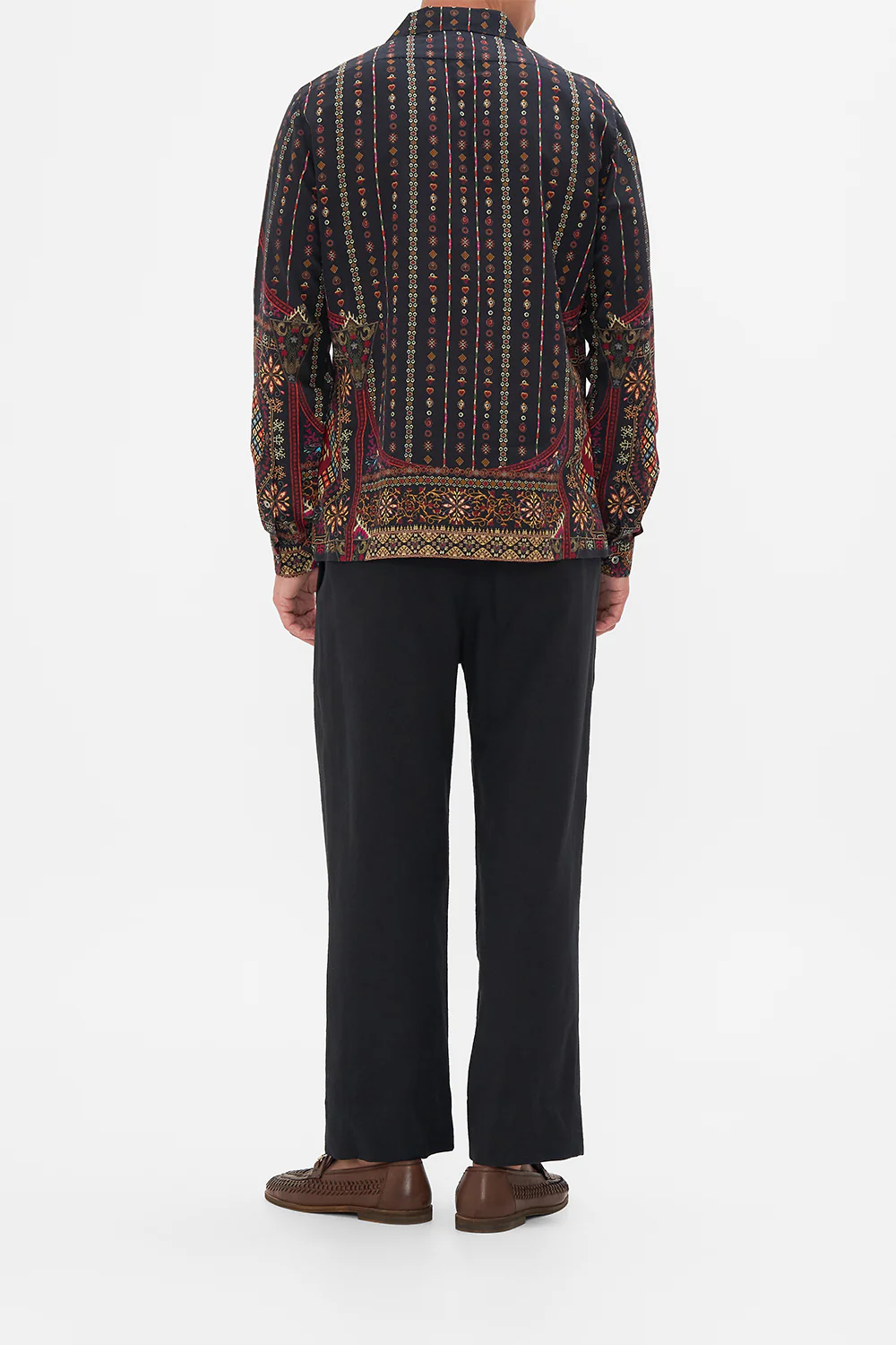 LONG SLEEVE CAMP COLLARED SHIRT THE WANDERING ONES - Image 2