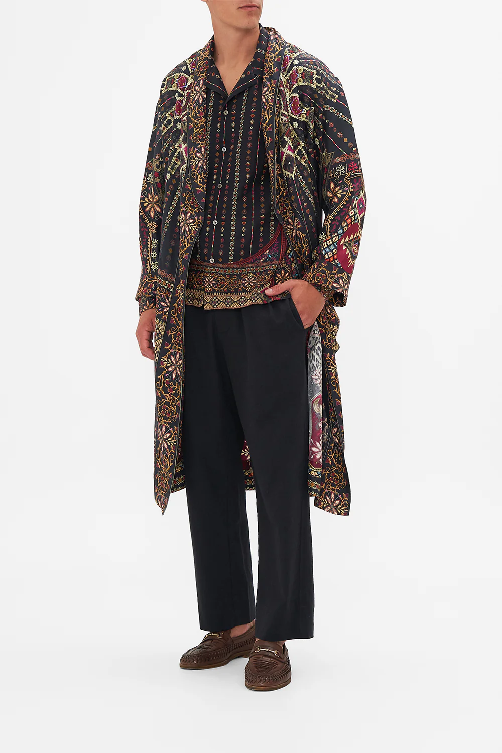 LONG SLEEVE CAMP COLLARED SHIRT THE WANDERING ONES - Image 6