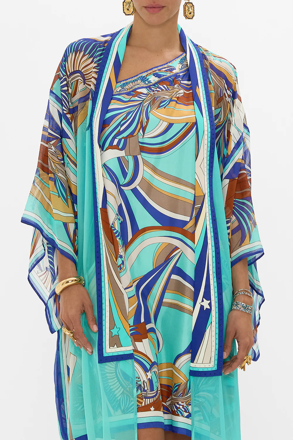 KIMONO LAYER WITH COLLAR OASIS ORACLE - Image 5