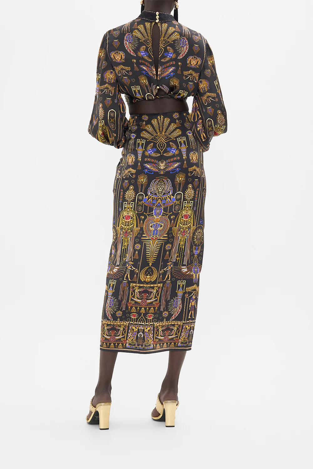 DRAPE FRONT SKIRT WITH SPLIT CARTOUCHE KINGDOM - Image 2