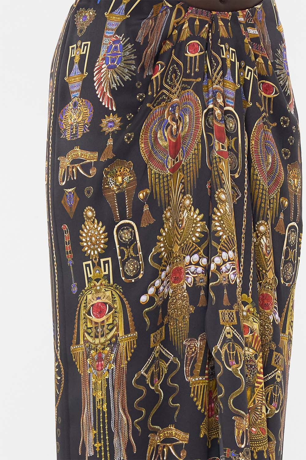 DRAPE FRONT SKIRT WITH SPLIT CARTOUCHE KINGDOM - Image 6