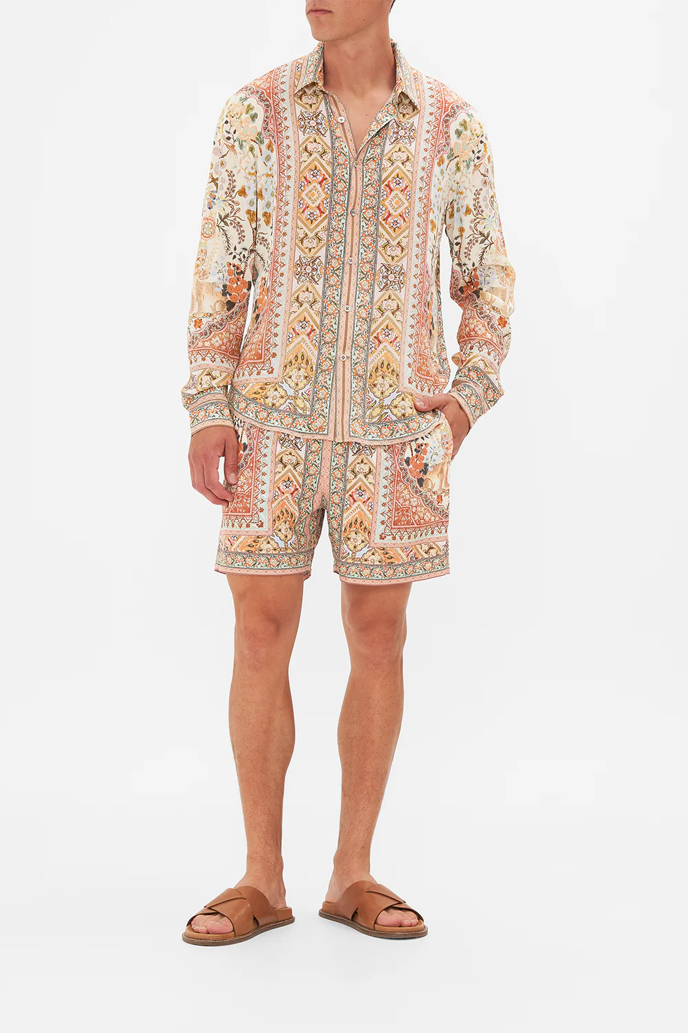 COLLARED LONG SLEEVE SHIRT IN HONOUR OF HEIRLOOMS