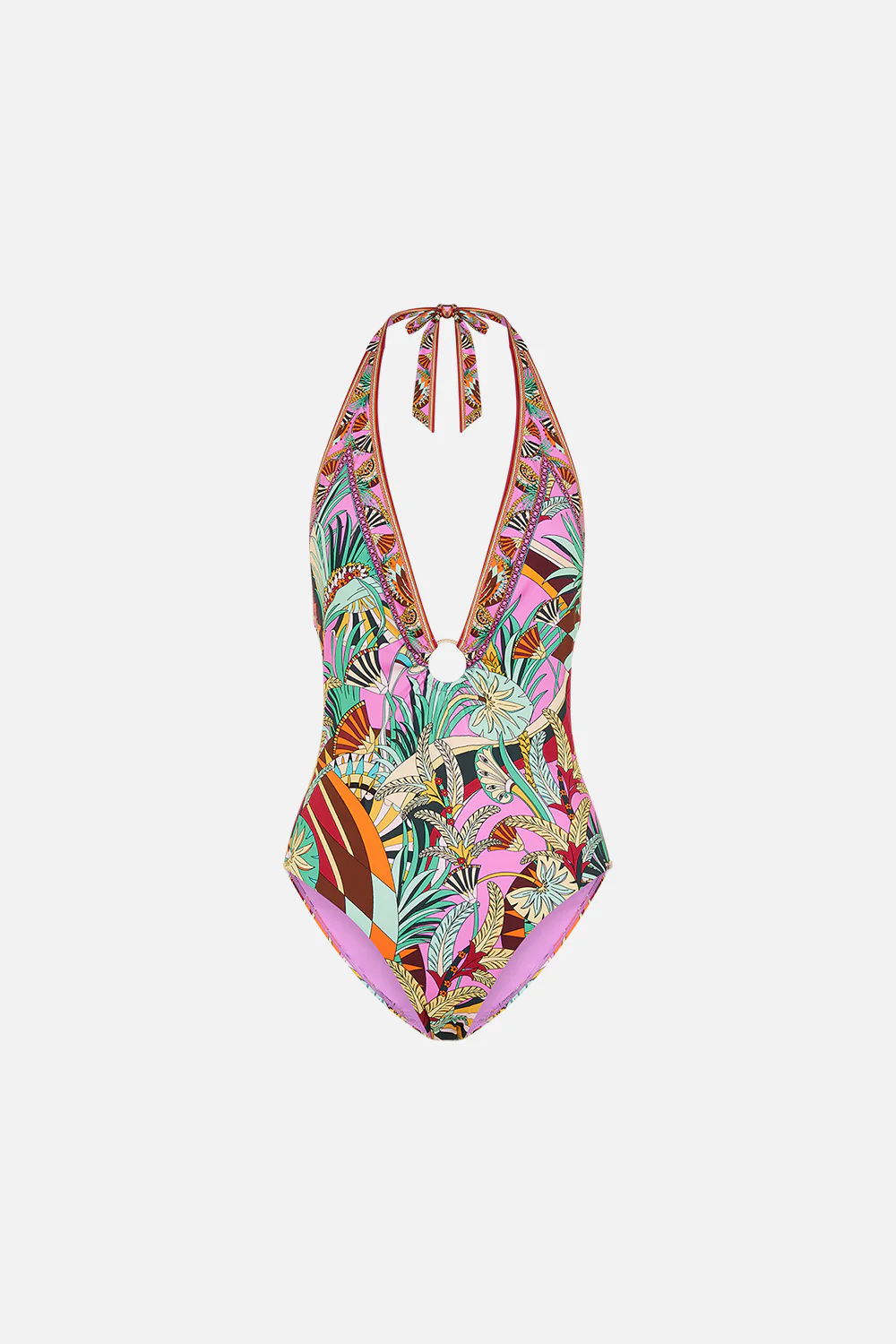 RING DETAIL PLUNGE V ONE PIECE GIZA GODDESS - Image 3