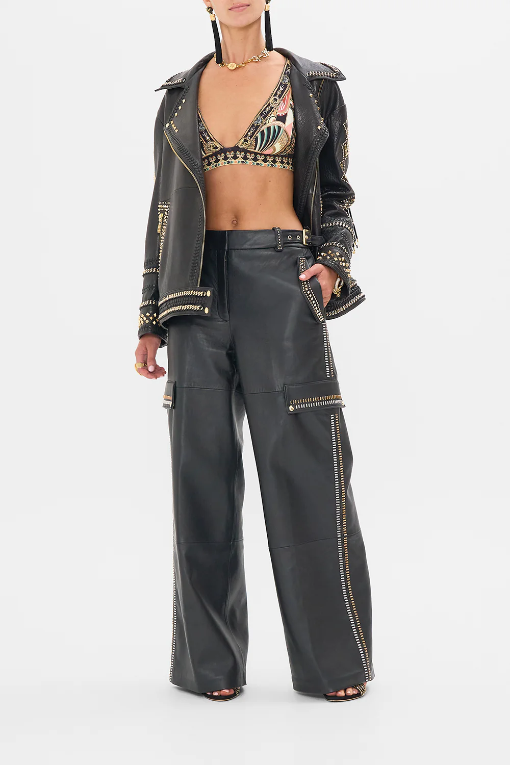 OVERSIZED LEATHER BIKER JACKET THEY CALLED HER NEFERTARI - Image 6