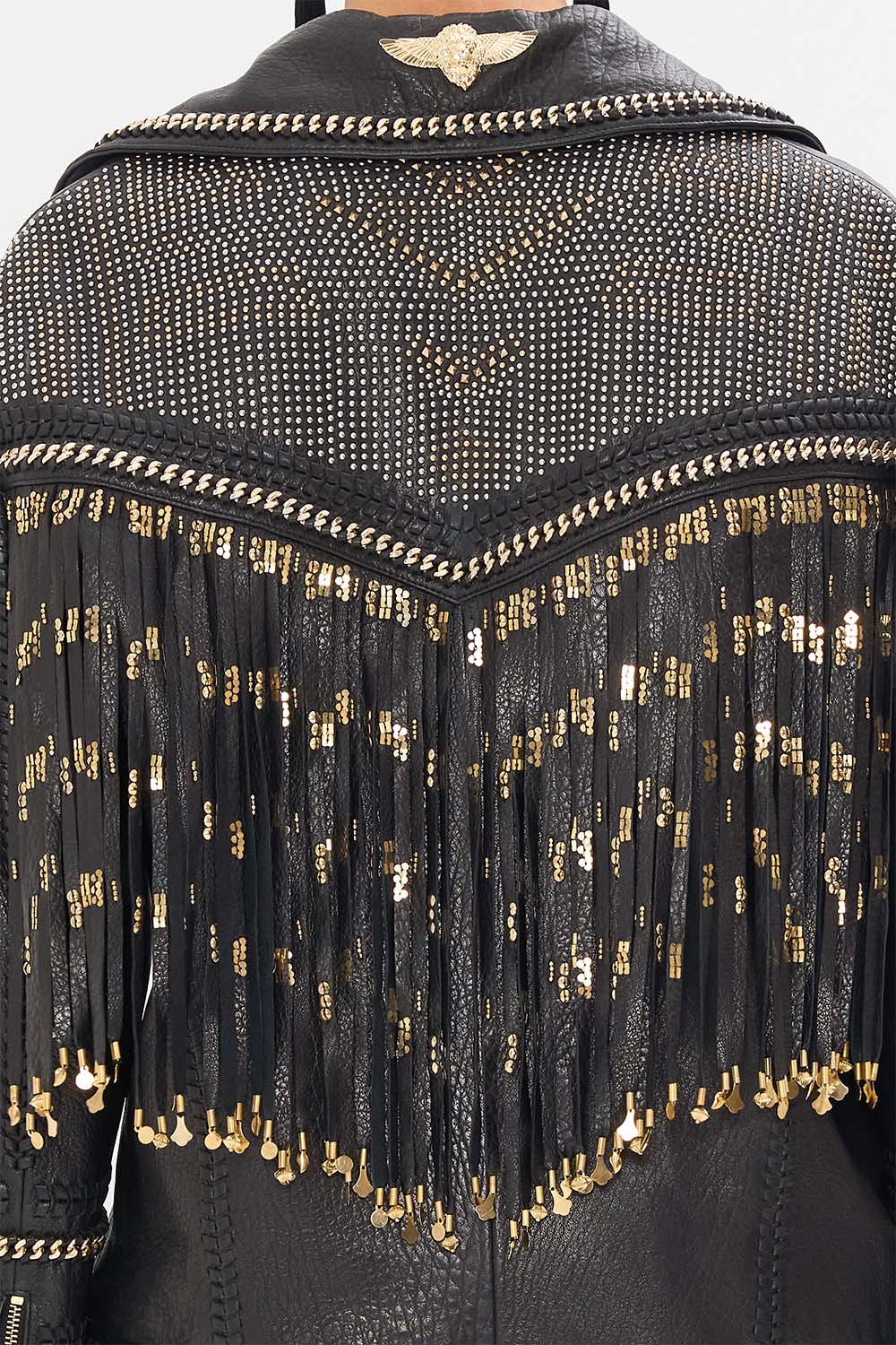 OVERSIZED LEATHER BIKER JACKET THEY CALLED HER NEFERTARI - Image 7