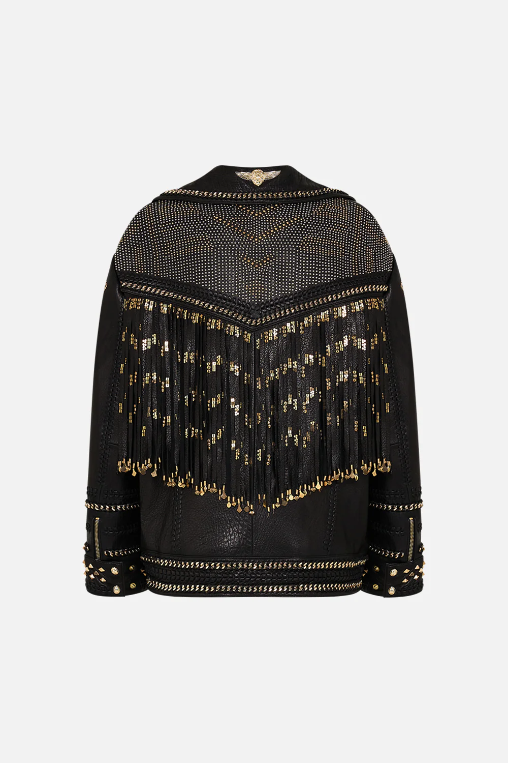 OVERSIZED LEATHER BIKER JACKET THEY CALLED HER NEFERTARI - Image 8