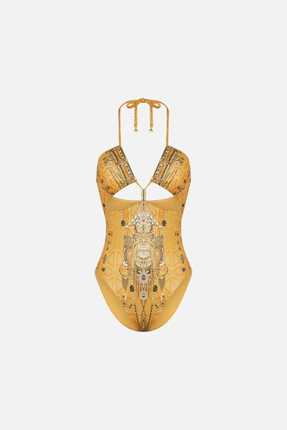 CUT OUT HALTER ONE PIECE WITH TRIM VALLEY OF THE KINGS - Image 3