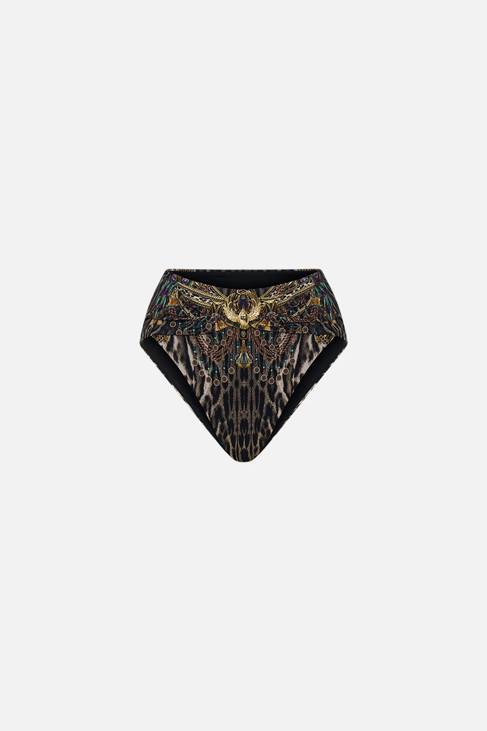 HIGH WAIST PANT WITH TRIM CAT WORSHIP - Image 3