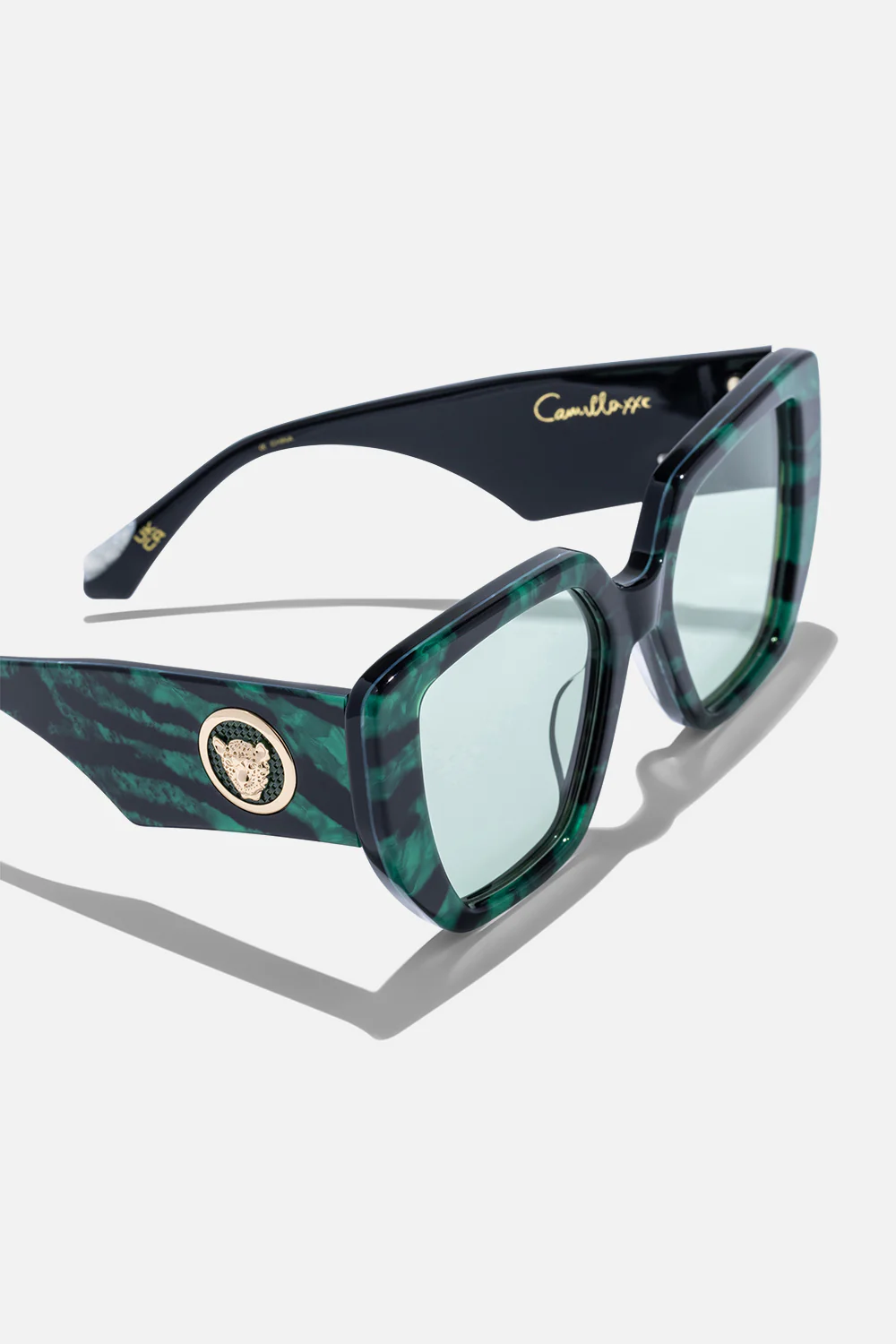 THE PENTHOUSE SUNGLASSES EMERALD TIGER - Image 3