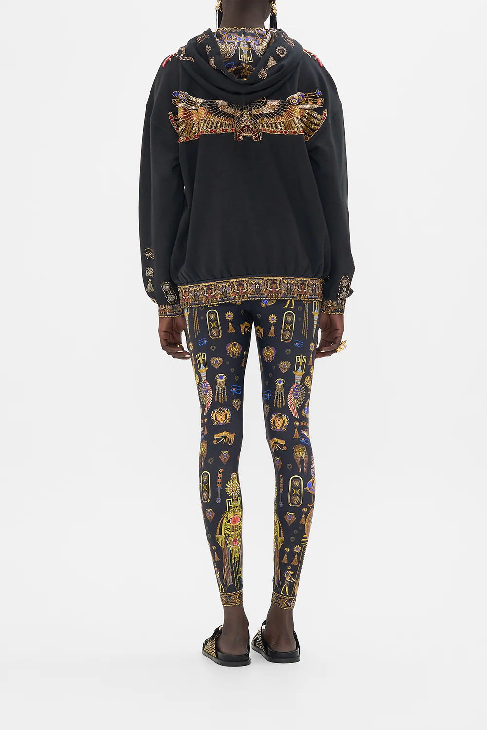 EMBROIDERED HOODIE WITH SIDE POCKETS CARTOUCHE KINGDOM - Image 2
