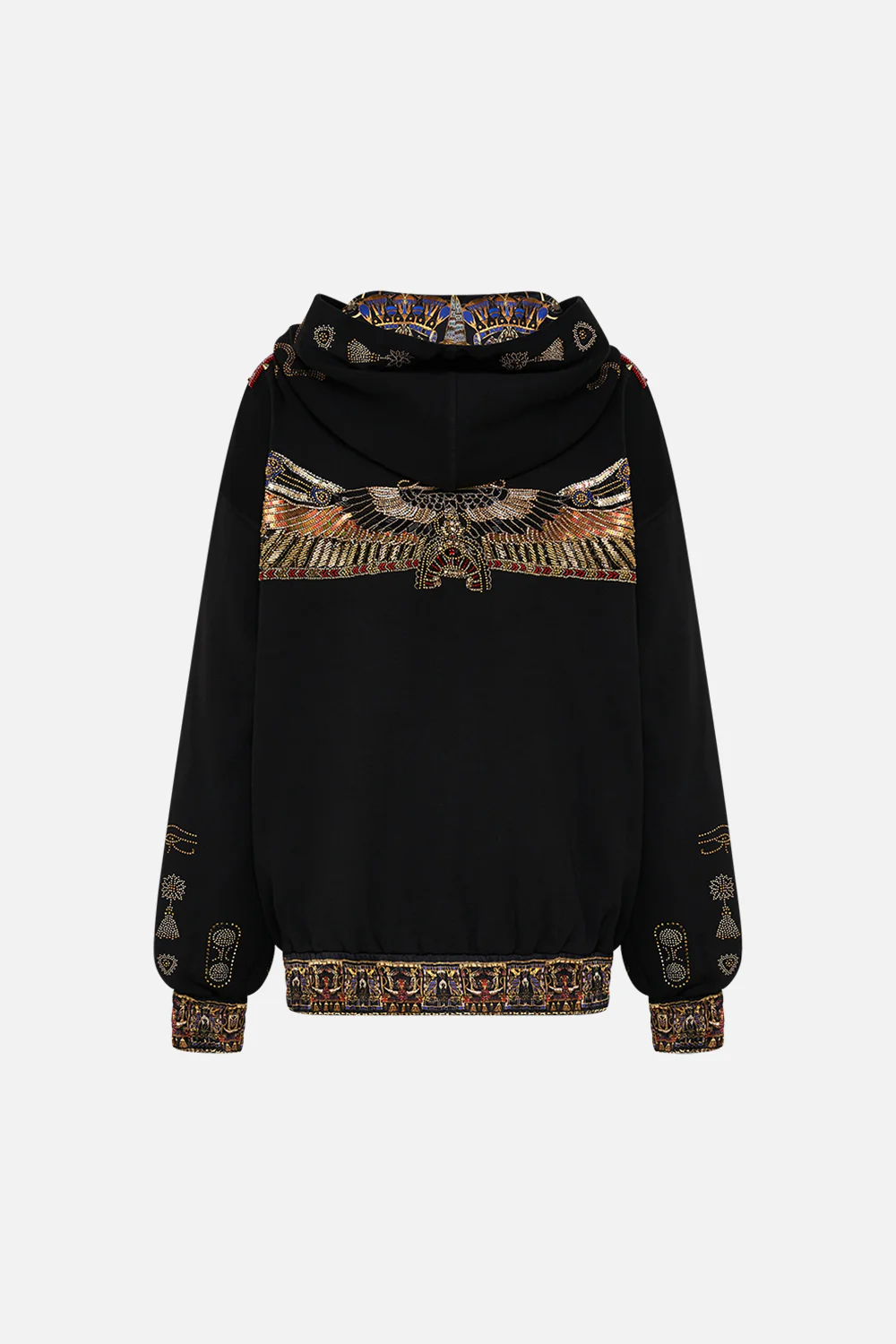 EMBROIDERED HOODIE WITH SIDE POCKETS CARTOUCHE KINGDOM - Image 7