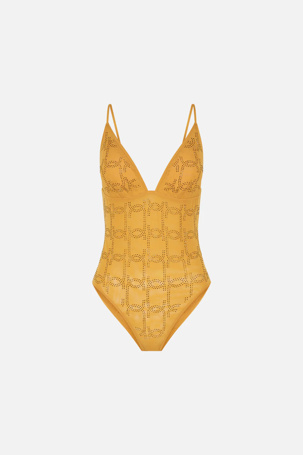 MESH TRI BODYSUIT GOLD - Image 3