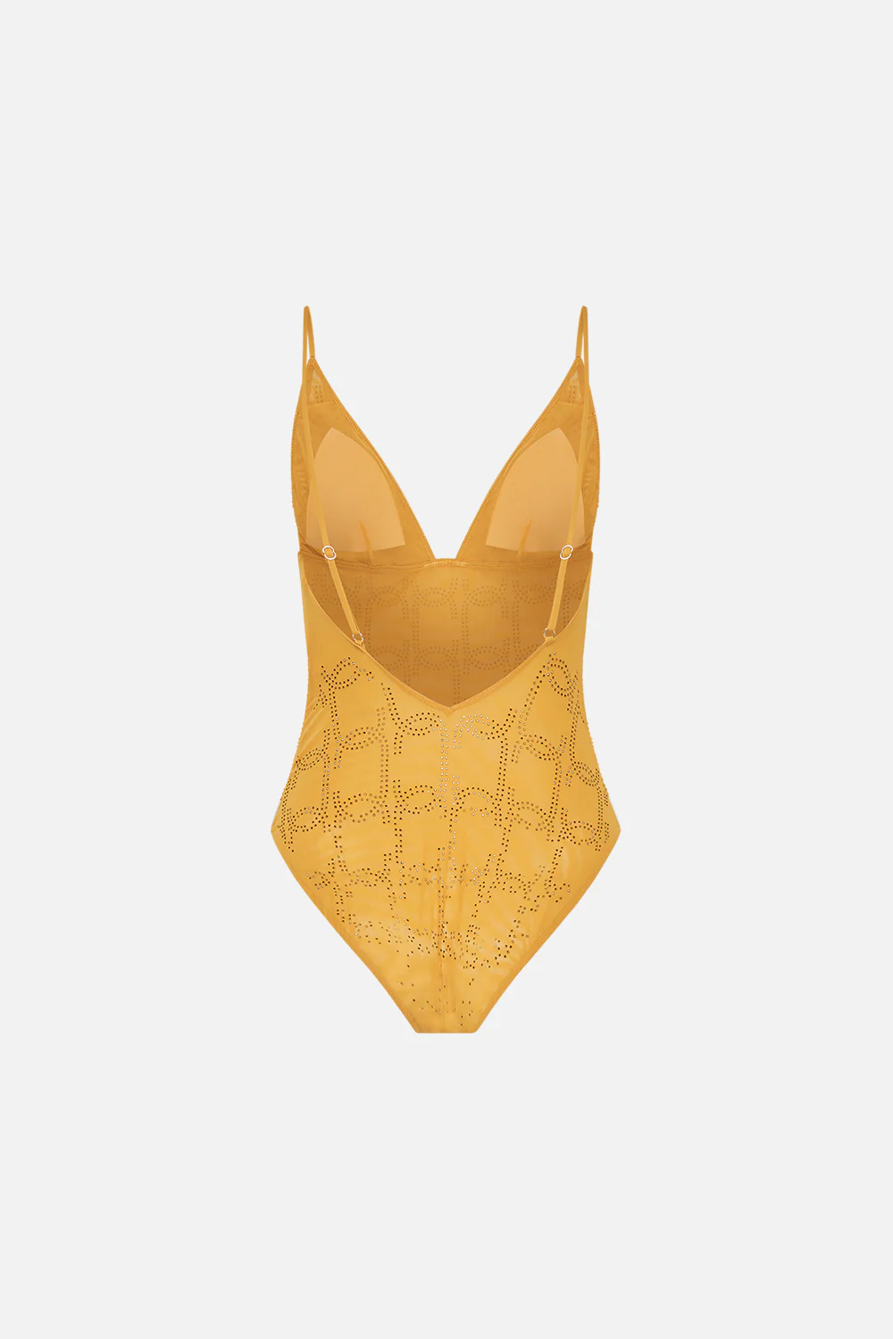 MESH TRI BODYSUIT GOLD - Image 6