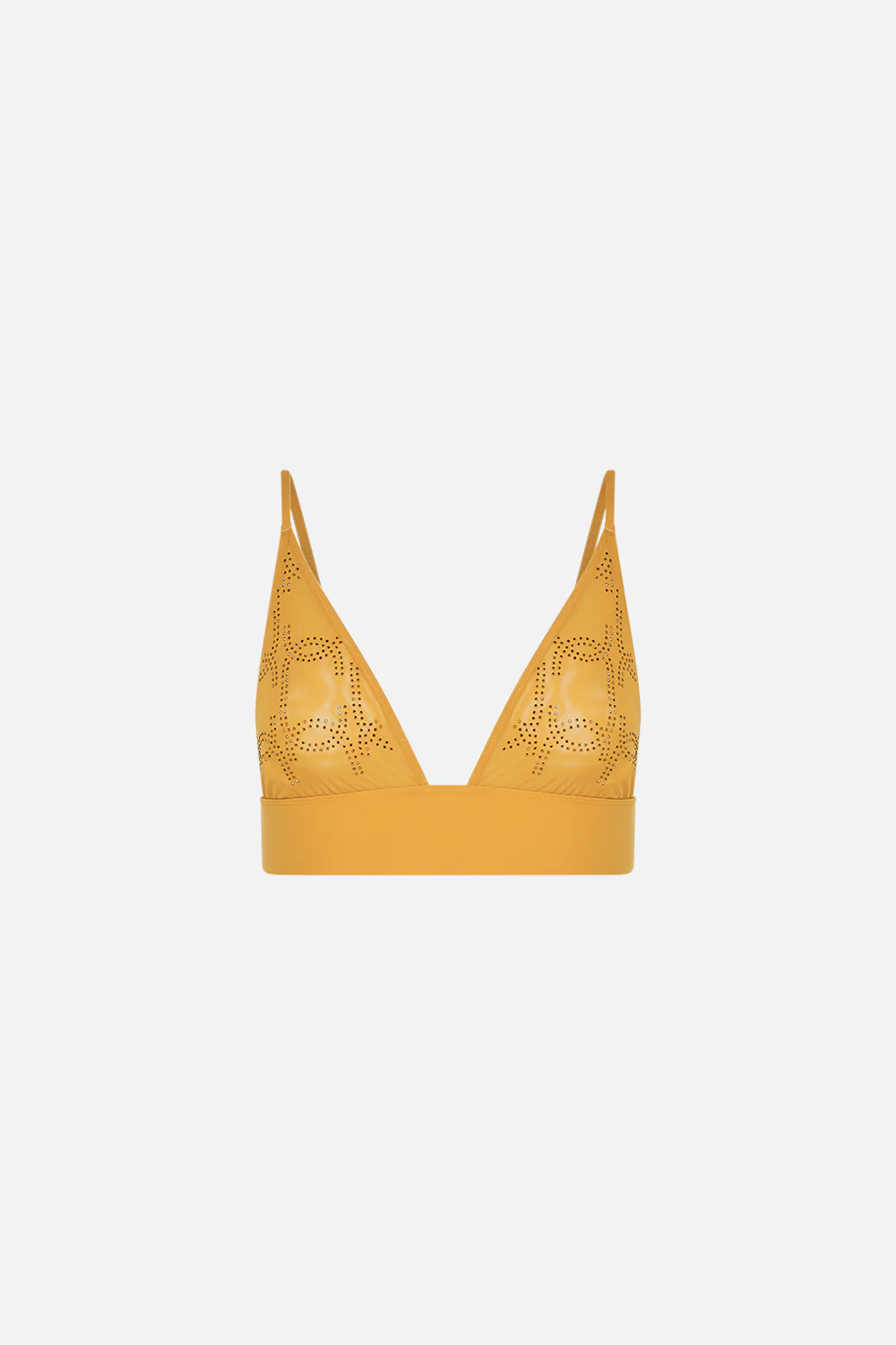 MESH SOFT PULL ON TRI BRA GOLD - Image 3