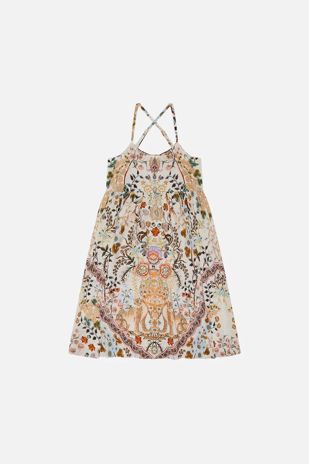KIDS STRAPPY MIDI DRESS WITH CROCHET PCKTS 4-10 IN HONOUR OF HEIRLOOMS - Image 2