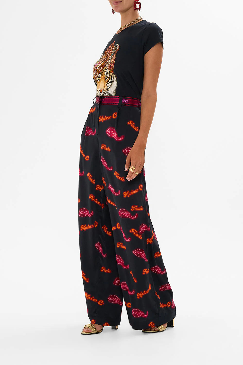 WIDE LEG WAISTED PANT ELECTRIC LOVELAND - Image 4