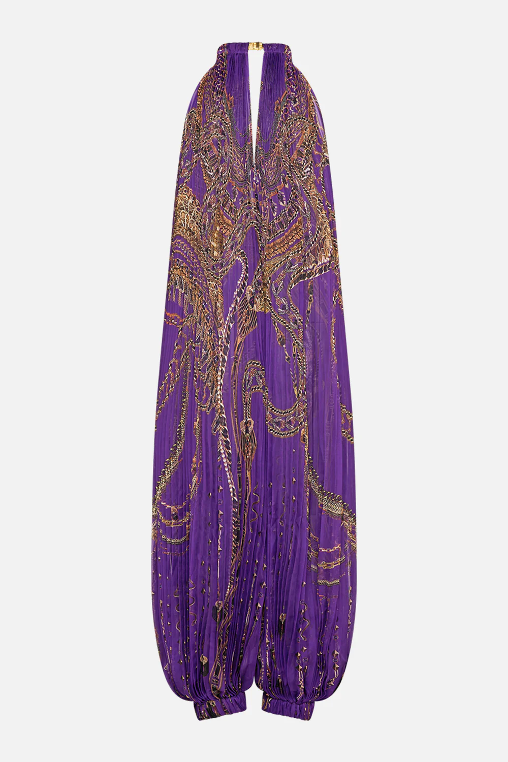 PLISSE JUMPSUIT WITH NECKPIECE LUXORLAND LADY - Image 8