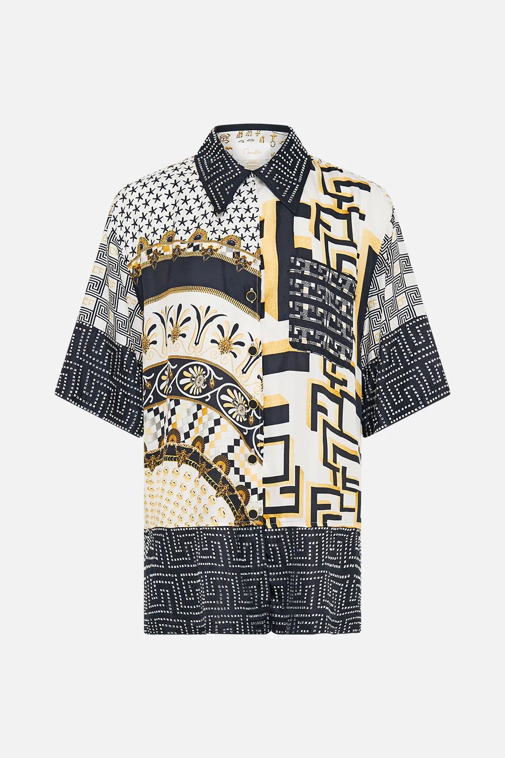 OVERSIZED SHIRT WITH POCKET TEMPLES OF DENDARA - Image 3